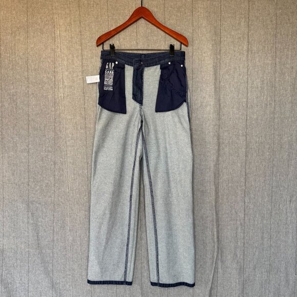 Gap 90's Loose Carpenter Mid Rise Dark Indigo Straight Leg Jeans 29 / 8 Tall - Picture 13 of 17